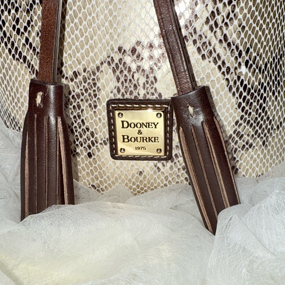 Dooney & Bourke Serena Python Drawstring Bag Limited Edition - Picture 6 of 15